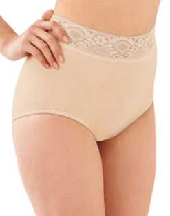 Bali Lacy Skamp Brief Panty DF2744 -Underline Fashion Store Bali 2744 Mocha B