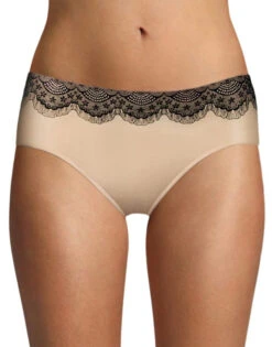 Bali One Smooth U All Around Smoothing Hipster DF2H63 -Underline Fashion Store Bali 2H63 Nude w Black Lace B