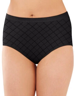 Bali Comfort Revolution Seamless Brief Panty DF803J -Underline Fashion Store Bali 803J Black Diamond B