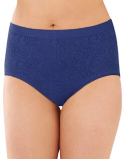 Bali Comfort Revolution Seamless Brief Panty DF803J -Underline Fashion Store Bali 803J Blue Cobalt Swirl B