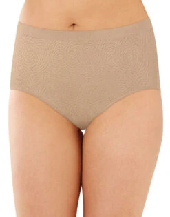 Bali Comfort Revolution Microfiber Brief 3 Pack DFAK88 -Underline Fashion Store Bali AK88 Light Beige Damask White Damask Nude Damask B