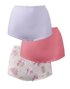 Bali Skimp Skamp Full Brief Panty 3 Pack DFA633 -Underline Fashion Store Bali DFA633 Lavender MoonTerracotta PinkWild Roses Print FLAT 1b08783a f5c5 4d5d 8067 2f38e7f63662