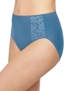 Bali Double Support Moisture Wicking No Show Hi Cut Brief Panty 3 Pack DFDBH3 -Underline Fashion Store Bali DFDBH3 White Hot Springs B