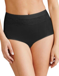 Bali Beautifully Confident Light Leak Protection Panty DFLLB1 -Underline Fashion Store Bali DFLLB1 Black B