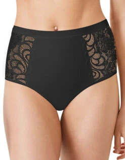 Bali One Smooth U Tummy Smoothing Lace Accents Brief DFLTSB -Underline Fashion Store Bali DFLTSB Black B