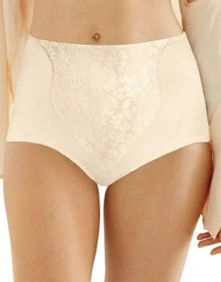 Bali Light Control Lace Panel Brief 2-Pack DFX372 -Underline Fashion Store Bali DFX372 Porcelain B