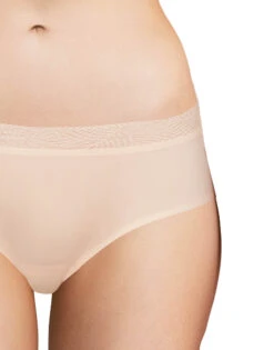 Chantelle Soft Stretch One Size Hipster With Lace 11G4 -Underline Fashion Store C11G40 01N TU SOFTSTRETCH SHORTYLACE DS HD