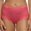 Chantelle Soft Stretch High Waist Brief With Lace Rose Amour 11G7