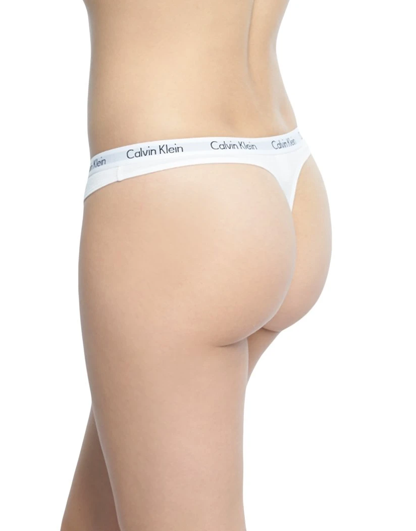 Calvin Klein Women 3-Pack Carousel Thong Black/White/Grey QD3587 2 Calvin Klein Women 3-Pack Carousel Thong Black/White/Grey QD3587 - Image 2