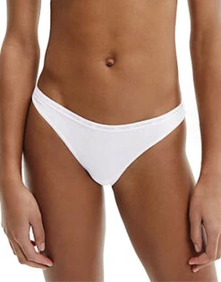 Calvin Klein CK One Cotton Bikini 2-Pack QD3789 -Underline Fashion Store CKW QD3789 WhiteStencilOne GreyHeather 921 B 4