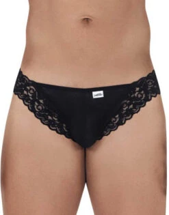 Candyman Mesh-Lace Thong 99506 -Underline Fashion Store CandyMan 99506 Black B 1