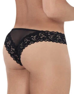 Candyman Mesh-Lace Thong 99506 -Underline Fashion Store CandyMan 99506 Black B 2