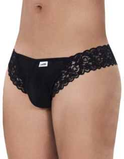 Candyman Mesh-Lace Thong 99506 -Underline Fashion Store CandyMan 99506 Black B 3