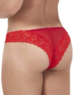 Candyman Mesh-Lace Thong 99506 -Underline Fashion Store CandyMan 99506 Red B 2