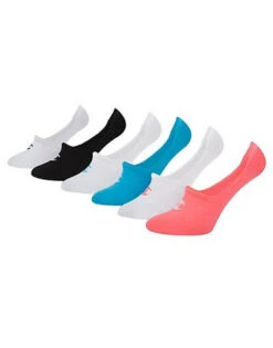 Champion Womens Performance Invisible Liner Socks 6-Pack CH304 -Underline Fashion Store Champion CH304 Assorted 1