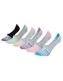 Champion Womens Performance Invisible Liner Socks 6-Pack CH304 -Underline Fashion Store Champion CH304 GreyHeatherWhite