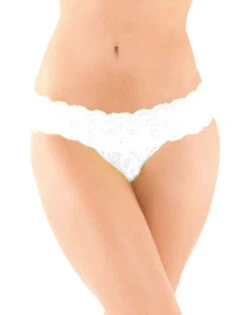 Cosabella Never Say Never Cutie Thong NEVER03ZLBOW -Underline Fashion Store Cosabella NEVER03ZL White B 2 2
