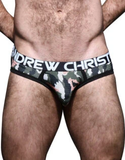Andrew Christian Camouflage Mesh Brief W/ Almost Naked 92301