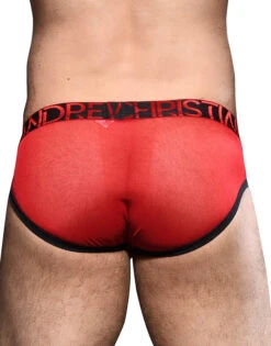 Andrew Christian Scarlet Mesh Brief W/ Almost Naked 92315 -Underline Fashion Store Dec 92315Brief05