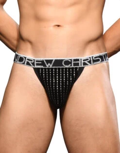 Andrew Christian Glam Plush Stripe Y-Back Thong W/ Almost Naked 92321 -Underline Fashion Store Dec 92321Thong06