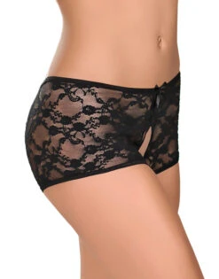 Exposed Lace Crotchless Sheer Panty 3 Pack Black G3PK108 -Underline Fashion Store Exposed G3PK108 Black B 3 53002548 376a 4e37 8c67 9a6ea91cc2f0