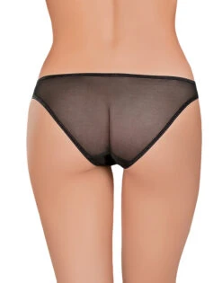 Exposed Mesh 3-Pack Panties G3PK112 -Underline Fashion Store Exposed G3PK112 Black B 1