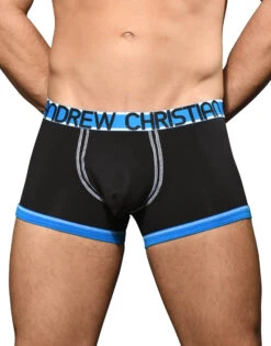 Andrew Christian Almost Naked Cotton Boxer 92360 -Underline Fashion Store Feb 92360Boxer Black06