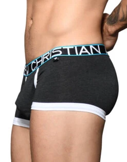 Andrew Christian Fly Tagless Boxer W/ Almost Naked 92363 -Underline Fashion Store Feb 92363Boxer Charcoal03