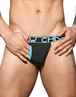 Andrew Christian Fly Jock W/ Almost Naked 92364 13 Andrew Christian Fly Jock W/ Almost Naked 92364 -Underline Fashion Store Feb 92364Jock Charcoal06