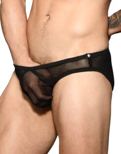 Andrew Christian Boy Brief Mesh 3-Pack W/ Almost Naked 92365 -Underline Fashion Store Feb 92365Brief Black02