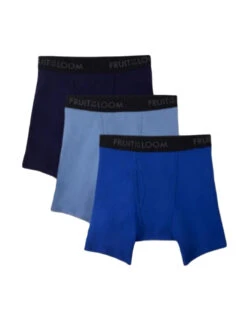 Fruit Of The Loom 3 Pack Breathable Assorted Color Boxer Brief BM3P76C