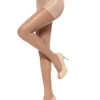 HUE So Silky Control Top With Invisible Reinforced Toe Pantyhose 10762