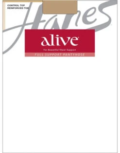 Hanes Women Alive Full Support Control Top Pantyhose 810 -Underline Fashion Store HanesWomen 810 LittleColor FLAT
