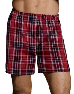 Hanes Men Tagless Tartan Big 2-Pack Boxer 795BX2