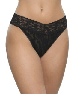 Hanky Panky 5 Pack Signature Lace Original Rise Thong 4811FPK -Underline Fashion Store Hanky Panky 48113PK Black B 1