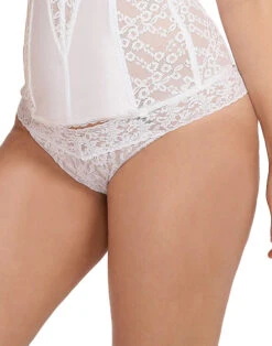 Hanky Panky Stretch Original Rise Lace Plus Size Thong 4811X -Underline Fashion Store Hanky Panky 4811x White B