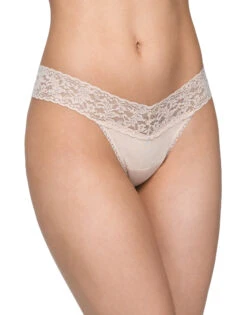 Hanky Panky Cotton With A Conscience Low Rise Thong 891581 -Underline Fashion Store Hanky Panky 891581 Chai B