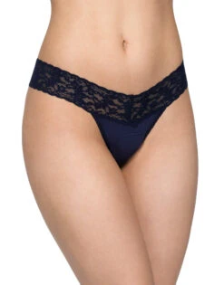 Hanky Panky Cotton With A Conscience Low Rise Thong 891581 -Underline Fashion Store Hanky Panky 891581 Navy B