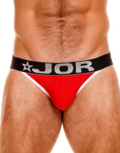JOR Match Jockstrap 1719 -Underline Fashion Store JOR 1719 Red 1