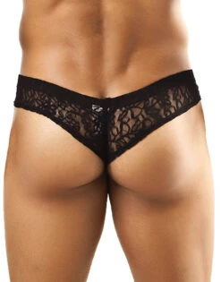 Joe Snyder Men's Solid Mini Cheek Bikini JS22 -Underline Fashion Store JS22 BLACKLACEB