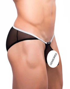 Joe Snyder Sock It Bikini JSSK01 -Underline Fashion Store JSSK01 BLACKMESH3