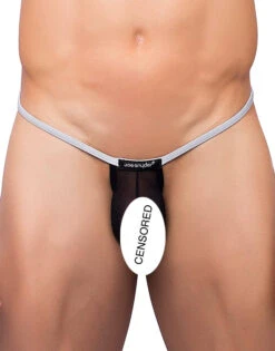 Joe Snyder Sock It Thong JSSK03 -Underline Fashion Store JSSK03 BLACKMESH 1