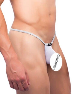 Joe Snyder Sock It Thong JSSK03 -Underline Fashion Store JSSK03 WHITEMESH2