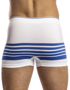 Jack Adams Body Flex Boxer Brief 401-329 -Underline Fashion Store JackAdams IMG 1766 401 329 BodyFlexBoxerBrief WhiteRoyalStripes Back Lo