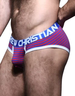 Andrew Christian Cabana Stripe Brief W/ Almost Naked 92348 -Underline Fashion Store Jan 92348Brief02