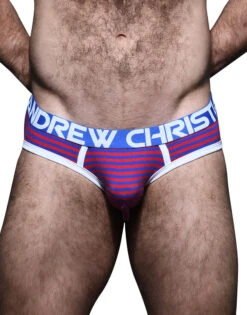 Andrew Christian Cabana Stripe Brief W/ Almost Naked 92348