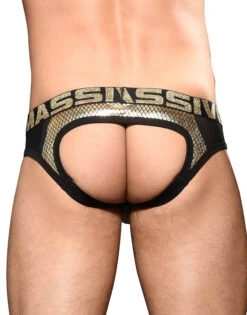 Andrew Christian MASSIVE Golden Mesh Jock 92356 -Underline Fashion Store Jan 92356Jock05 001