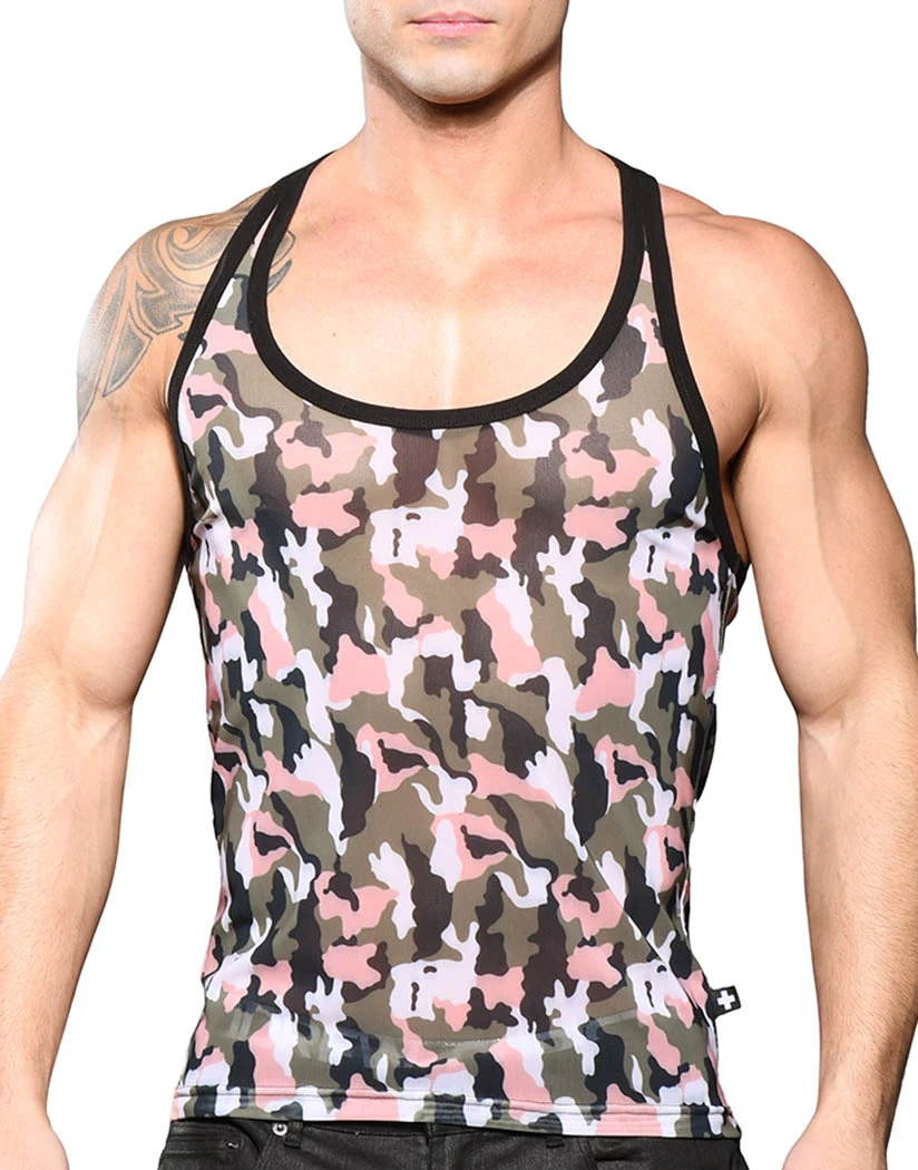 Andrew Christian Sheer Camouflage Tank 2823 1 Andrew Christian Sheer Camouflage Tank 2823