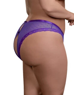 Exposed Unwrap Me Crotchless Peek-a-Boo Panty M115 -Underline Fashion Store M115PPL ALT QS