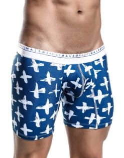 Malebasics Men's Hipster Boxer Brief MB202 -Underline Fashion Store MB202 Santorini 3